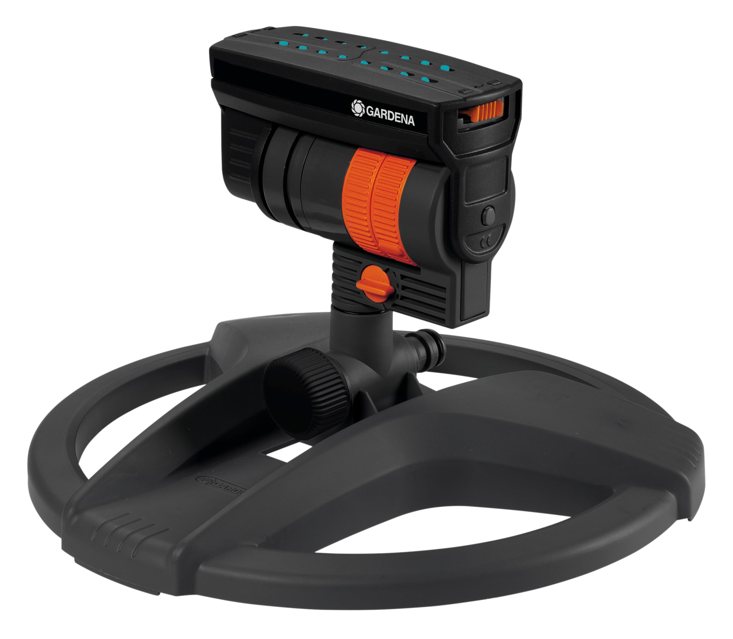 [Prime] Gardena Viereckregner AquaZoom compact- Regner zur Bewässerung von Nutzflächen 9-216 m²,Reichweite 3-18 m,Sprengweite 3-12 m