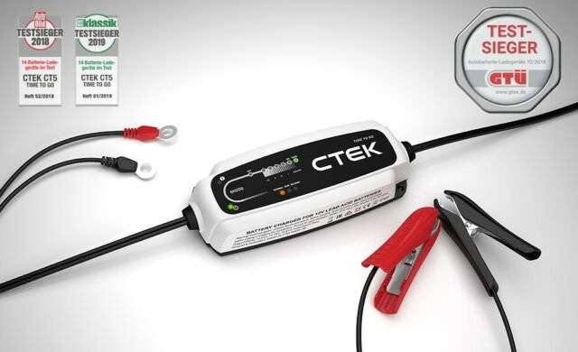 CTEK CT5 Time To Go Lade- und Erhaltungsladegerät für Autobatterie