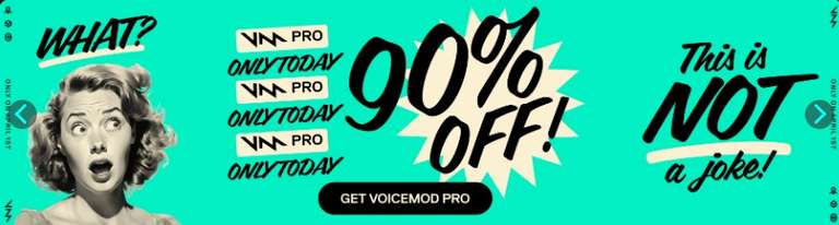Lifetime Voicemod Pro mit 90% Rabatt