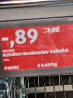 Aldi Süd Niedernhausen/ Hessen : 200g Nussschokolade // Deutsche Markenbutter 1,49€ je 250g auch Süßrahm // Streichzarte 250g = 1.29€