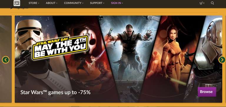[GoG] Star Wars Day-Sale "May the 4th be with you" (PC - DRM Free)