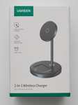 Ugreen 90668 2-in-1 Wireless Charger für iPhone & AirPods (Qi bis 7.5W bzw. 5W, MagSafe-Halterung)