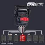 Brennenstuhl Multi Battery LED Akku Baustrahler 4000 MA (40W, 4500lm, IP65, kompatibel mit 18V Akkus 11 verschiedener Hersteller) [Prime]