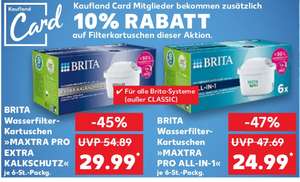 [Kaufland ab 07.12] Brita Wasserfilter Kartuschen Maxtra Pro | - 10% mit Kaufland Card