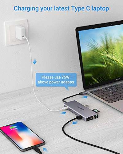 Sammeldeal USB C HUB für Laptop und Mac 80% Gutschein