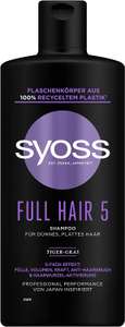 4x Syoss Full Hair 5 Shampoo für dünnes und plattes Haar, 440 ml ab 7,88€ - Prime Sparabo