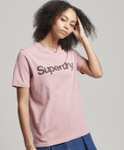 Superdry Damen Core T-Shirt Mit Logo, viele verschiedene Größen und Farben, Superdry EBay Store