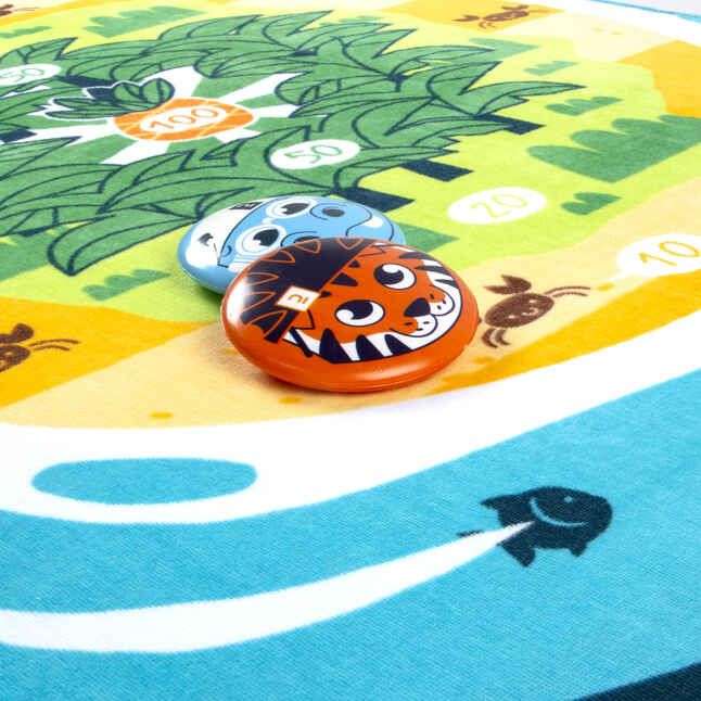 Sandever Disc/Minifrisbee Spielset, inkl. 2 Wurfscheiben und Handtuch mit Zielscheibe für 5,49€