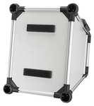 TRIXIE Hunde-Transportbox, Aluminium, XL: 94 × 87 × 93 cm, hellgrau/silber, gute Sicht durch die Heckscheibe, extra stabil