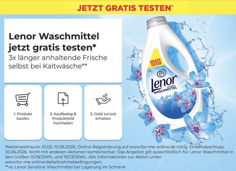 Lenor All in 1 Pods Color & Universal 45 Pods 0,22 €/WL bei REWE – jetzt  entdecken