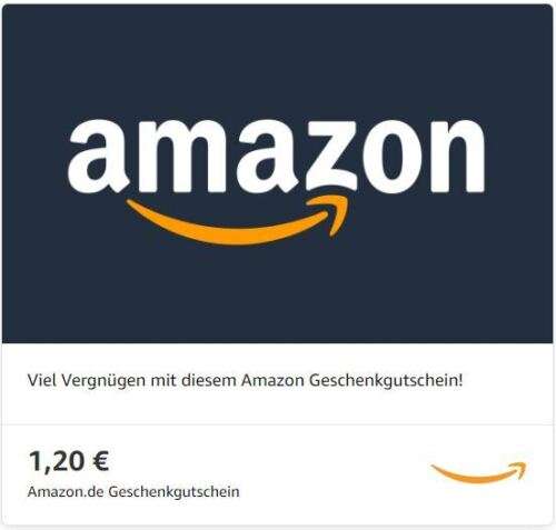 1,20€ Amazon Einkaufsgutschein Gutschein Gutscheincode Code Voucher Coupon