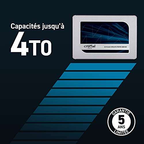 [bestpreis] Crucial MX500 4TB SSD (Sata, TLC) bei Amazon FR