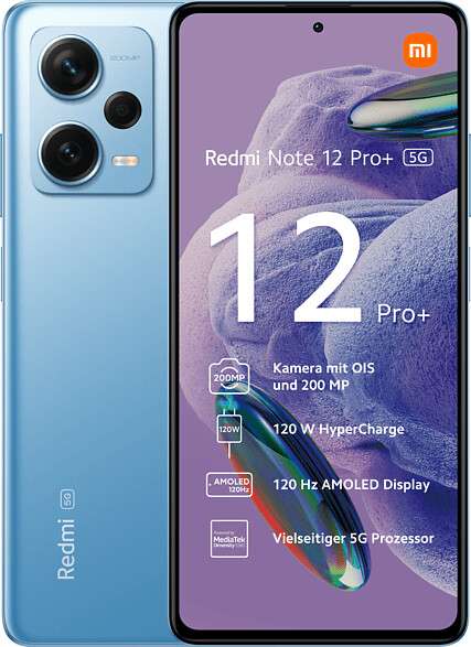 Xiaomi Redmi Note 12 Pro+ 8GB/256GB Blau für den Bestpreis