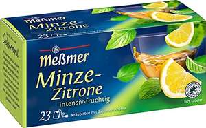 Meßmer Minze-Zitrone | 23 Teebeutel | Intensiv-frisch | Vegan | Glutenfrei | Laktosefrei (Prime SparAbo)