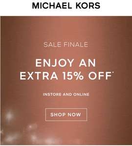 Michael Kors 15% Extrarabatt auf Sale