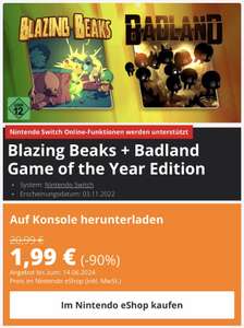 Blazing-Beaks+Badland für 1,99€ im E-Shop