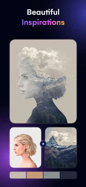 (Apple App Store) Blend Photos - Photo blender & overlays (Fotobearbeitung, 121/138 Grafik & Design, Englisch, iOS)