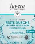 lavera Feste Dusche 2 in 1 basis sensitiv Hydro Feeling - 3x ergiebiger als flüssiges Duschgel - 1 Stk / 50g (Prime Spar-Abo)