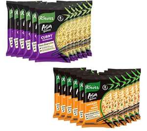 [Prime Sparabo] Knorr ASIA Noodles Express Sorten Huhn sowie Curry, 11er Pack je 70g (pro Stk. 33 Cent)