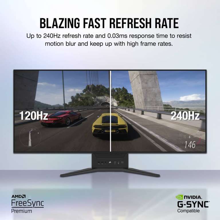 Corsair Xeneon Flex 45WQHD240 OLED Gaming-Monitor (45", 3440x1440, 240Hz, Curved oder gerade, 2x HDMI 2.1, USB) + Elgato Stream Deck MK.2