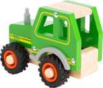 [Prime] small foot Spielzeug Traktor aus 100% FSC-zertifizierten Holz und mit großen gummierten Reifen, ab 18 Monate, 11078, grün