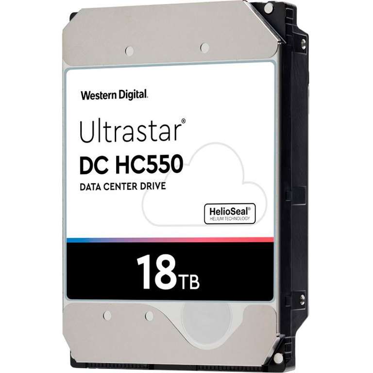 18TB WD Ultrastar DC HC550 0F38459 512MB 3.5" (8.9cm) SATA 6Gb/s HDD [13,83 €/TB]