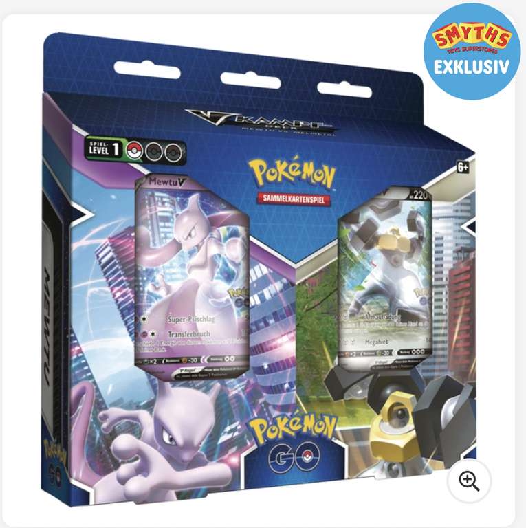 [Smyths Toys Exklusive] Pokémon GO V-Kampfdeck Bundle inkl. 2 Booster + Extra-Sammelkarten