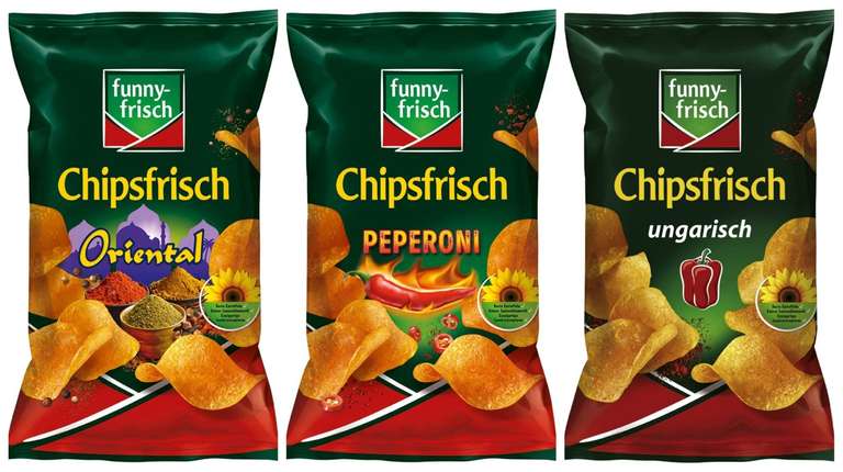 [Prime Sparabo] funny-frisch Chipsfrisch Oriental (9,03€), Peperoni (9,66€) oder Ungarisch (9,21€) | 10 x 175 g