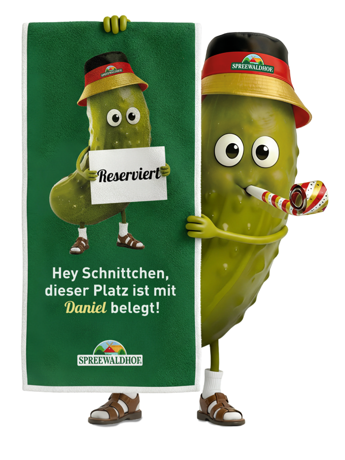 Alles Gurke zum Geburtstag - Gratis pers. Handtuch beim Kauf von 3 Spreewaldhof Gurken Produkten