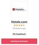 [shoop x Hotels.com] 12 % Cashback bei Hotels.com