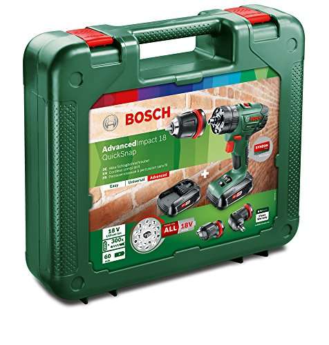 Bosch Schlagbohrschrauber AdvancedImpact 18 (2x1,5 AH Akku, 18 Volt System, Quicksnap Technologie, im Karton) [Amazon/Baur/Quelle]