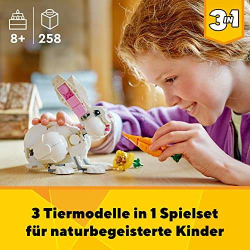LEGO Creator 3 in 1 weißer Hase (31133) für 13,99 Euro [Amazon Prime]