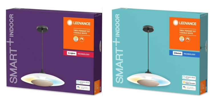 LEDVANCE SMART+ TIBEA Pendant, Leuchte, weiß + LEDVANCE Smart+ Tibea E27 für Bluetooth oder Zigbee