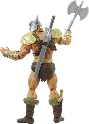 Masters of the Universe Masterverse New Eternia Viking He-Man Action Figure with Accessories, 7-inch MOTU Gift for Fans 6+ and Collectors