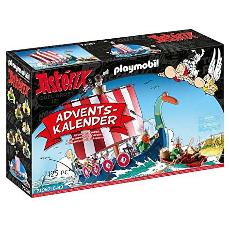 PLAYMOBIL Adventskalender 71087 Asterix: Piraten mit schwimmfähigem Piratenschiff