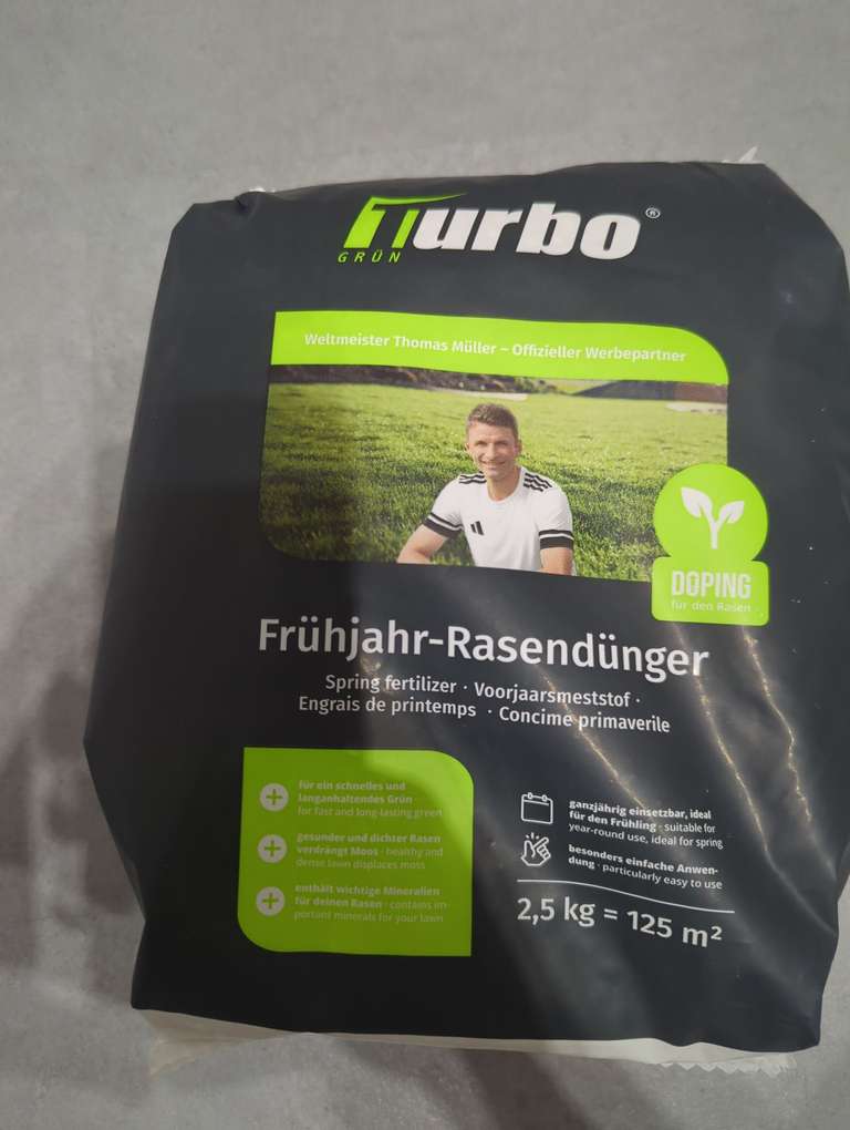 Turbogrn Frhjahr-Rasendnger 2,5 kg  sattgrner Rasen, bei Netto  Marken-Discount at Netto Marken-Discount | mydealz