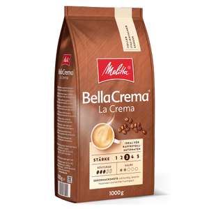 [Amazon Prime Sparabo] Bestpreis?! Melitta BellaCrema La Crema Ganze Kaffee-Bohnen 1kg für 7,99 € statt 13,00 €