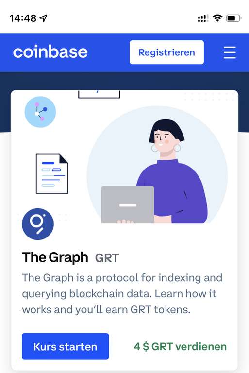 Coinbase Earn - 4$ in The Graph GRT