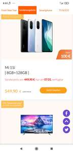 Nur am 07.01. Xiaomi Mi 11i 5G für 449€, 419€möglich