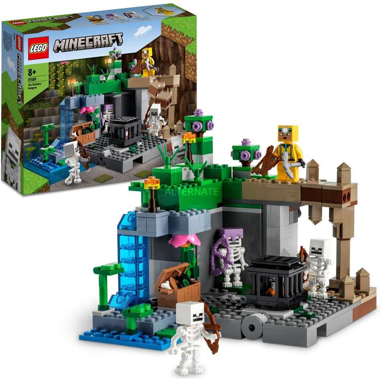 LEGO Minecraft Aktion bei Alternate, zB 21176 Die Dschungel Ungeheuer für 22,99€ vsk-frei oder Prime/ 21189 Skelettverlies/ 21186 Eispalast