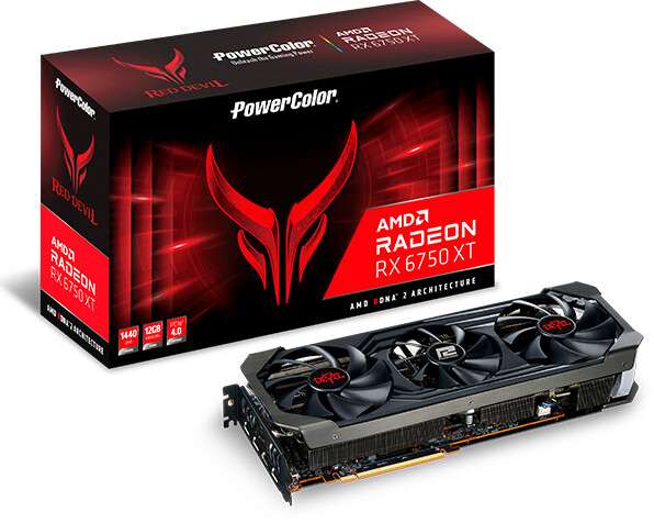 12GB PowerColor Radeon RX 6750 XT Red Devil OC retail
