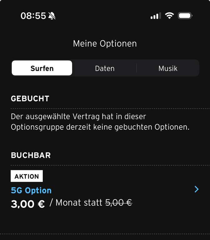 Congstar 5G Option für 3 Euro