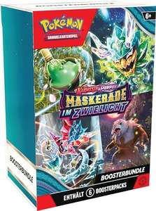 (Amazon / Prime) Pokemon Sammelkartenspiel: Boosterbundle Karmesin & Purpur – Maskerade im Zwielicht (6 Boosterpacks) VORBESTELLUNG