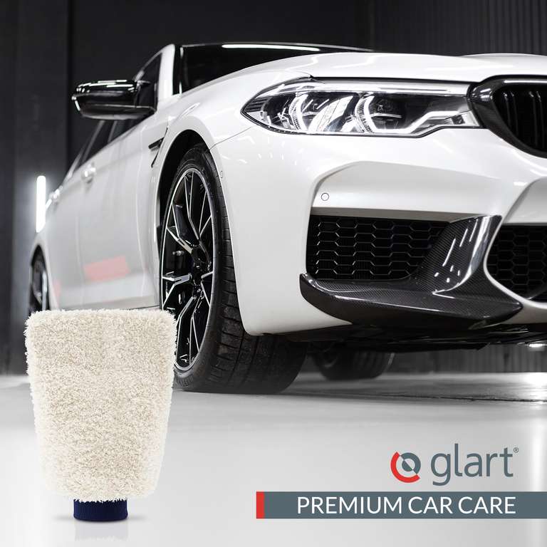 (Prime) Glart Mikrofaser Waschhandschuh 3er Set, für professionelle Autopflege, 100% kratzfreie & schonend, Ultra weich & extrem saugstark