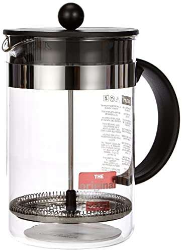 Bodum Kaffeebereiter bei Amazon für 31,45€ inkl. Versand | French Press System | Spülmaschinengeeignet | 1,5 Liter | schwarz
