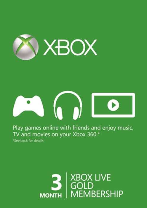 Xbox Live Gold 3 Monate für 5,49€ @CDKeys (theoretisch 3 Jahre Game Pass Ultimate für 50,41€ möglich)