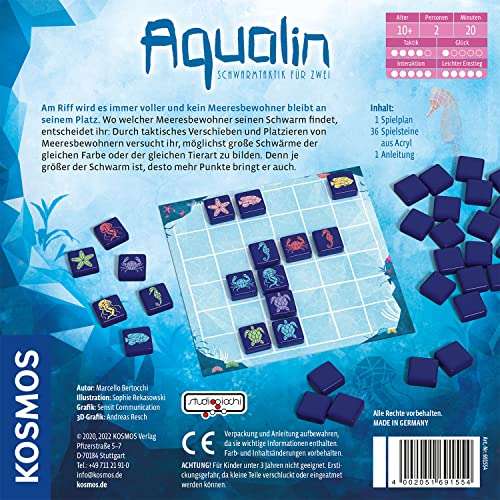 KOSMOS Aqualin Brettspiel - Schwarmtaktik für Zwei