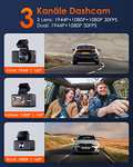 Vantrue E3 Dashcam Fr0nt/Heck/Innenraum mit 50€ Coupon