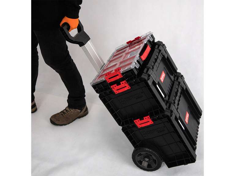 Cart 100 PRO System mydealz + PRO Organizer Werkzeugwagen-Set Toolbox + PRO Qbrick |