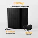 (Sammeldeal) Balkonkraftwerk 800W Growatt Wechselrichter, JA Solar Solarmodul 830/850/860/870Wp Bifaziale Deal